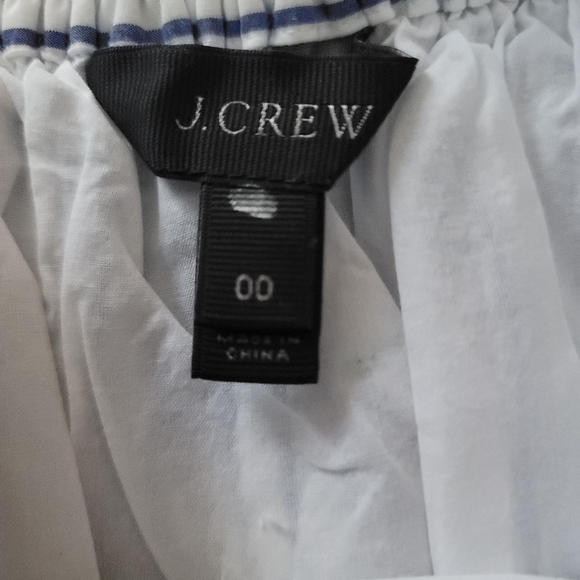 J. Crew Striped Ruffle Skirt. Size 00 - Picture 6 of 8